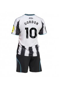 Fotbalové Dres Newcastle United Anthony Gordon #10 Dětské Domácí Oblečení 2025-26 Krátký Rukáv (+ trenýrky)